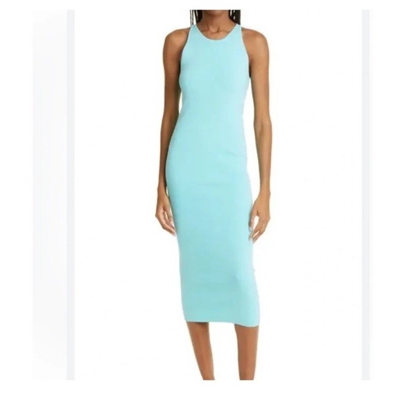 A.L.C. Dresses & Skirts - A.L.C. Turquoise Sleeveless Maxi Dress Teal Midi Fitted Size L